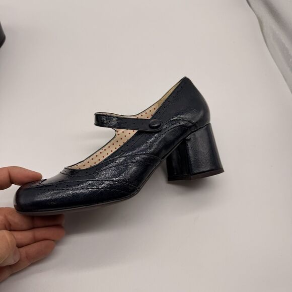 But Another Innocent Tale Shoes Womens 6.5 Blue Strap Heels Anthropologie BAIT - Picture 2 of 9